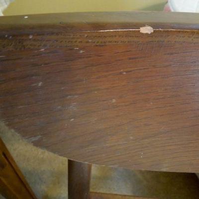 Lot 113: MCM Corner Oak Writing Desk With Bassett Chair