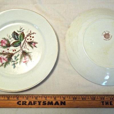 Lot 185: Late 1800's Villeroy & Bosh Mercury Stamp Plate 9 Collector's Plates