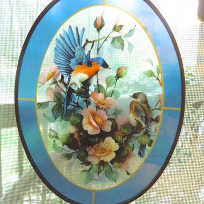 Lot 78: Six Stained Glass Hanging Window Charms