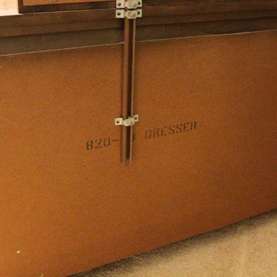 Lot 103: American Furniture Co Dresser Drawers with Mounted Mirror