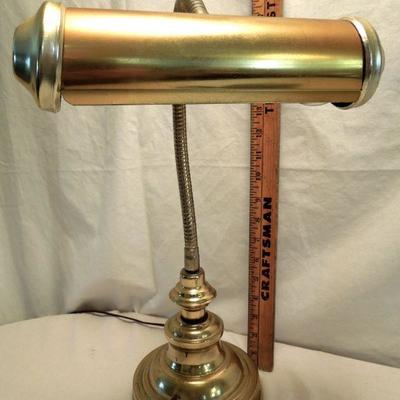 Lot 176: The Vintage Desk: Princess Phone, Brass Lamp Marble Alarm