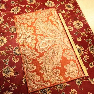 Lot 126: Wide Hall Runner Rug, Area Rug and Mat
