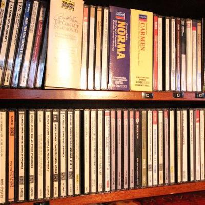 Lot 127: Folding CD Chest and Large Classical CD Collection