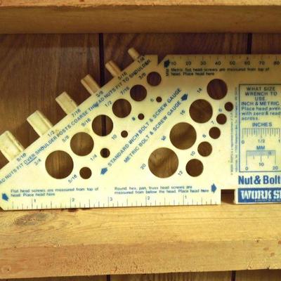 Lot 213: Wall of Vintage Hand Tools #1 with Peg Board