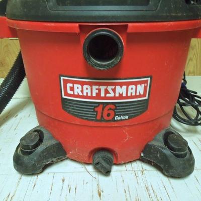 Lot 206: Craftsman 76 Gal Shop Vac and Blower