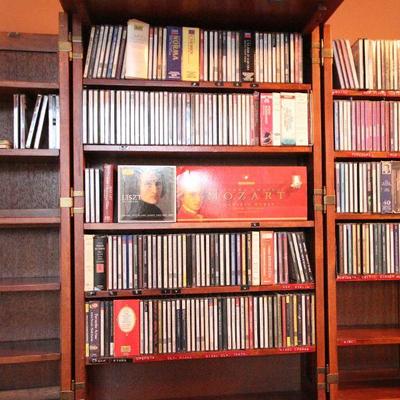 Lot 127: Folding CD Chest and Large Classical CD Collection