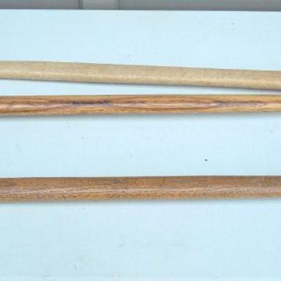 Lot 51: Two Wood Handled Vintage Axes and Sledge Hammer