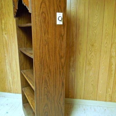 Lot 207: Vintage Shelves Adapted for Media with Electrical Switch