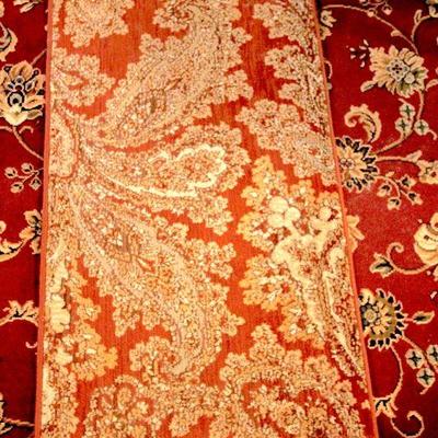 Lot 126: Wide Hall Runner Rug, Area Rug and Mat