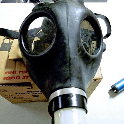 Lot 233: Vintage Civilian Israeli Gas Masks Survivalist Gear
