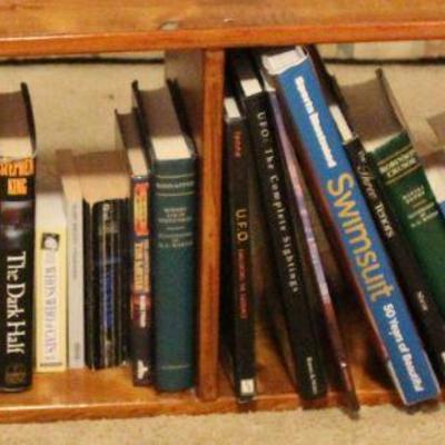 Lot 110: Bookcase: Wood Homemade With  Books
