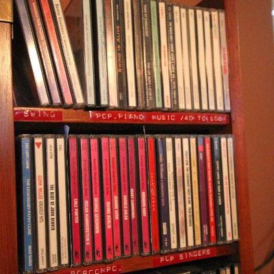 Lot 127: Folding CD Chest and Large Classical CD Collection