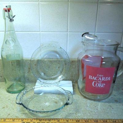 Lot 170: Vintage Glassware for Kitchen Arcoroc, Anchor Hocking, etc