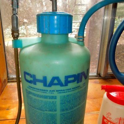Lot 36: Gardening Chemical, Watering Can and Pump Sprayer