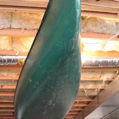 Lot 19: 16ft Old Town "Camper" Canoe - Caned Seats and Loaded with Gear