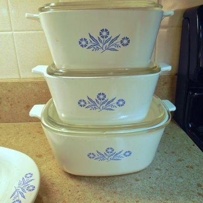 Lot 163: Corningware Casseroles and 16" Platter