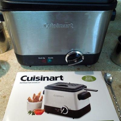 Lot 183: Cuisinart Deep Fryer, Royal Wocester Egg Coddlers et al