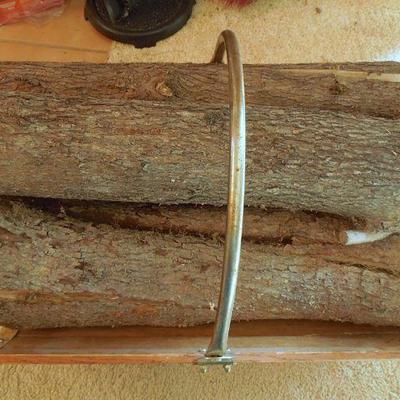 Lot 158: Fireplace Tools, Bellows and Log Carrier