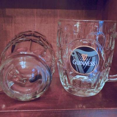 Lot 79: Branded Logo Beer Glasses Naked Lady Glass Guinness Mugs