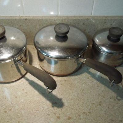 Lot 178: Stainless Pot Set and Utensils