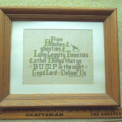 Lot 76: Wook's and Freck's, Cross Stitch and Curio
