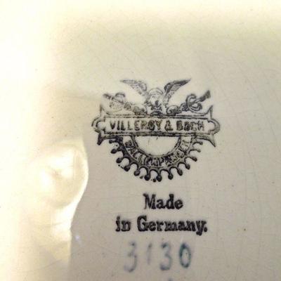 Lot 185: Late 1800's Villeroy & Bosh Mercury Stamp Plate 9 Collector's Plates