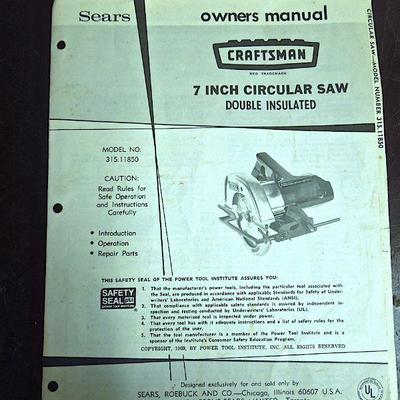 Lot 219: Craftsman Circular Saw, Orbital Sander, Belt Sander, Extra Blades