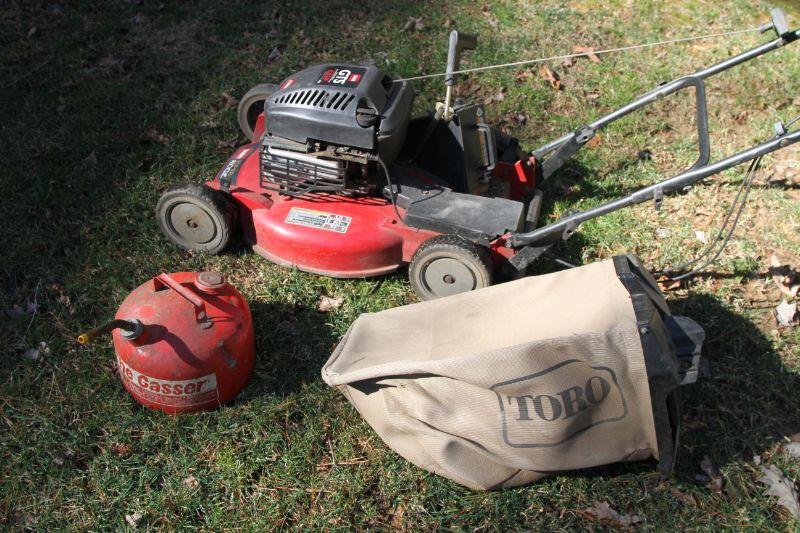 Lot 6 Toro GTS 6 HP Super Recycler Mower with Bagger