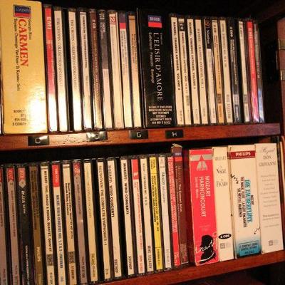 Lot 127: Folding CD Chest and Large Classical CD Collection