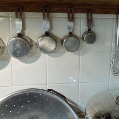 Lot 178: Stainless Pot Set and Utensils