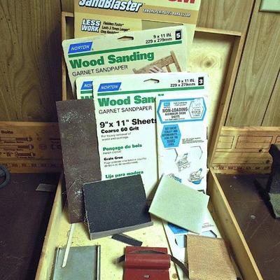 Lot 219: Craftsman Circular Saw, Orbital Sander, Belt Sander, Extra Blades