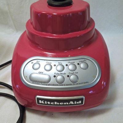 Lot 171: Kitchen Aid Red Blender Model RKSB560