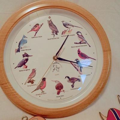 Lot 160: Scandanavian Decoratives, Trivets, Bird Clock