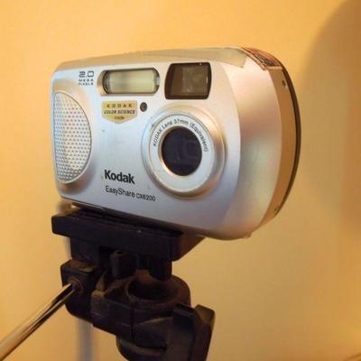 Lot 203: 2 Kodak Easyshare Digital Cameras, Tripod and Camera Bag
