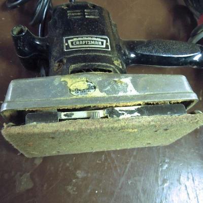 Lot 219: Craftsman Circular Saw, Orbital Sander, Belt Sander, Extra Blades