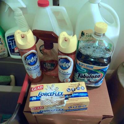 Lot 68: Big Group of Cleaning Supplies and Cleaners