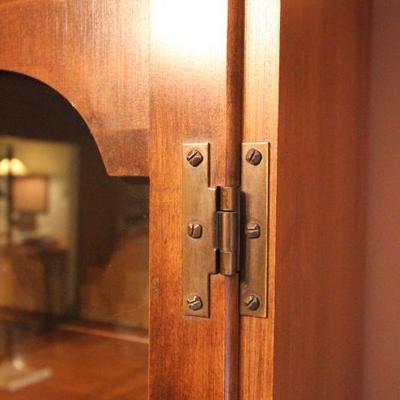 Lot 92: China Cabinet Hutch with Silver Storage