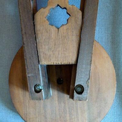 Lot 154: Vintage French Country Wood Battery Wall Clock