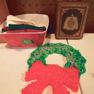 Lot 61: Mega Vintage Christmas Incuding C7 Lights Mercury Glass