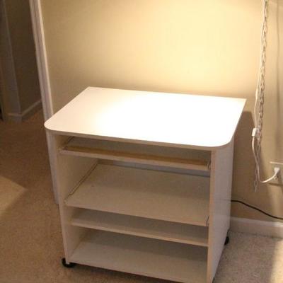 Lot 120: Hanging Lamp and Computer Desk