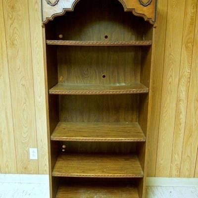 Lot 207: Vintage Shelves Adapted for Media with Electrical Switch