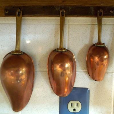 Lot 182: Kitchen Accessories, Copper Tools and Art Pottery Cream/Sugar