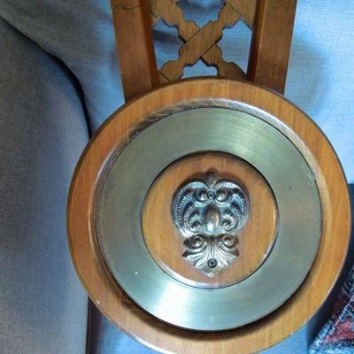 Lot 154: Vintage French Country Wood Battery Wall Clock