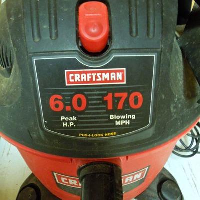 Lot 206: Craftsman 76 Gal Shop Vac and Blower