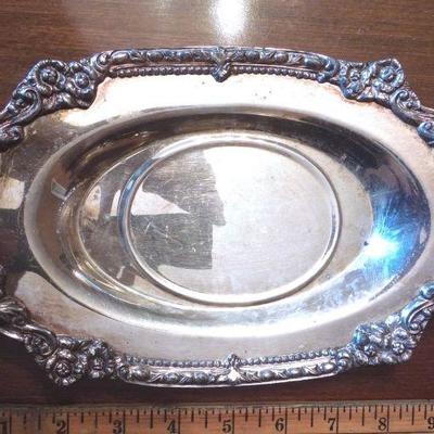 Lot 150: Silver Plated Serving Pieces with Chaffing Dish