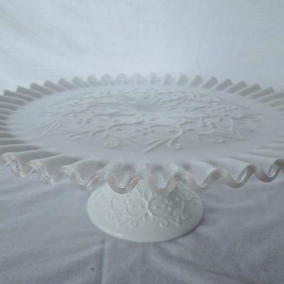 Lot 62: Vintage Glass Cake Stand, English Pewter, Stanley Carafe and more
