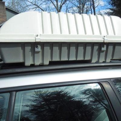 Lot 46: Sears X-Cargo Rooftop Car Carrier and Yakima Roof Racks
