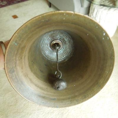 Lot 156: Antique Hand Bell and Grocery List Hanging Pad