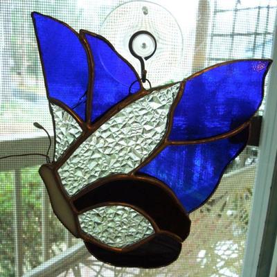 Lot 78: Six Stained Glass Hanging Window Charms