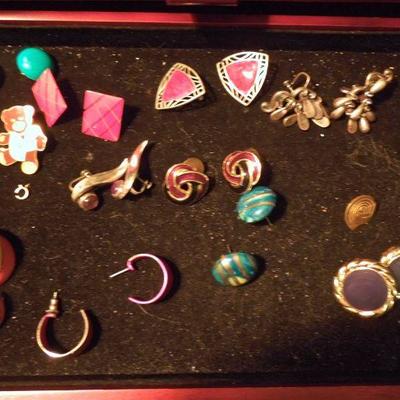 Lot 205: Three Jewelry Boxes, Mirror Tray, Lamp and Vintage Jewelery